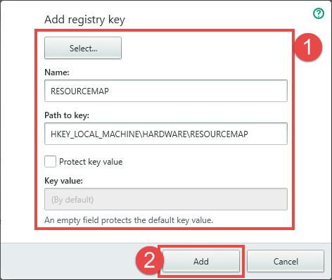 افزودن Registry key