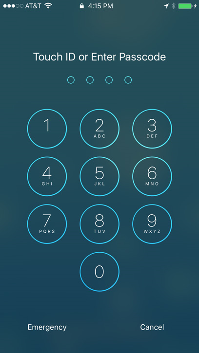 رمز عبور یا Passcode - شروع به کار با آیفون برای iOS 12