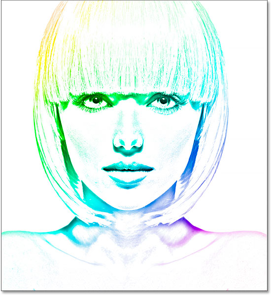 تبدیل عکس به نقاشی مدادی رنگی با فتوشاپ - نسخه سوم رنگی طرح