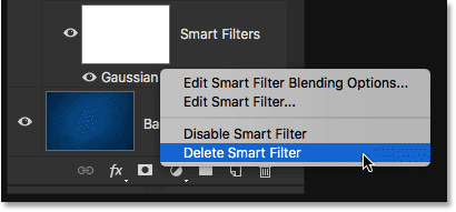 حذف smart filter ( ویرایش Smart Filter و نمایش و مخفی سازی Smart Filter )