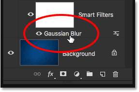 ویرایش فیلتر هوشمند gaussianblur ( ویرایش Smart Filter و نمایش و مخفی سازی Smart Filter )