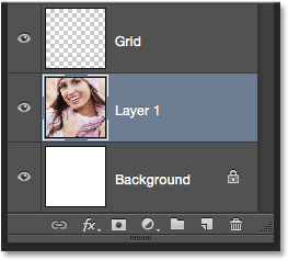 قرار گرفتن عکس در پنل لایه ها به عنوان Layer 1 ( تبدیل لایه عکس به Smart Object در فتوشاپ )