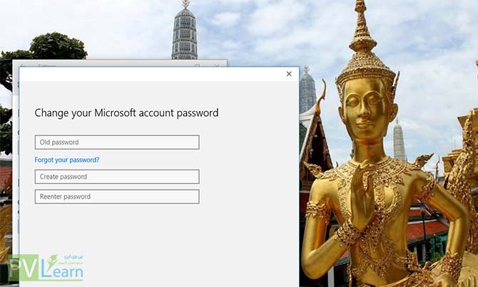 Ch-Pass-8 - آموزش تعویض Password حساب کاربری در ویندوز 10