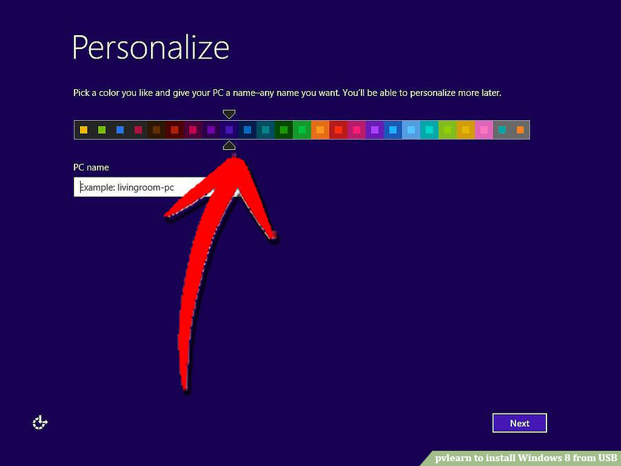 Windows Color - آموزش تصویری نصب ویندوز 8