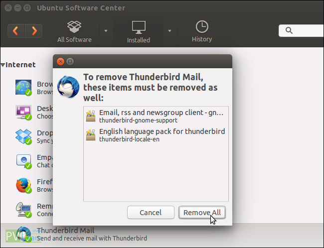 removing_other -حذف نرم افزارها از سیستم عامل ubuntu 
