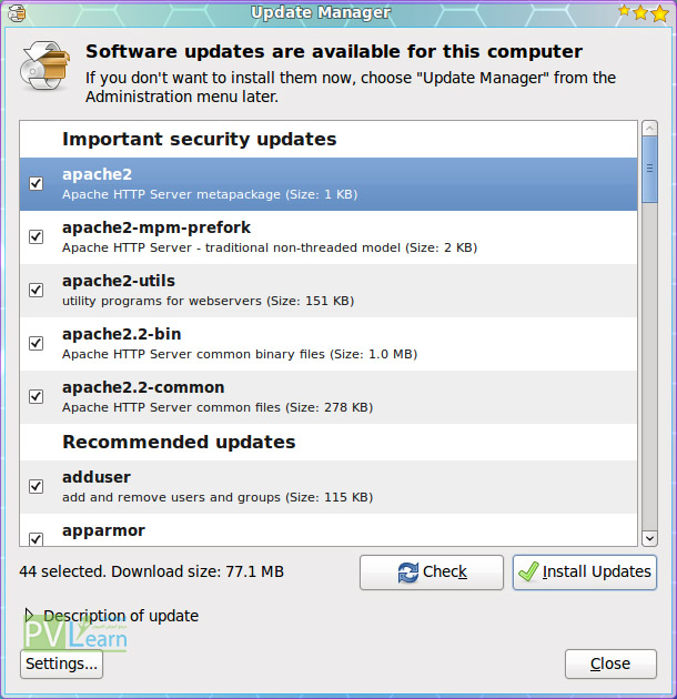 ubuntu_update_manager - سیستم عامل ubuntu 