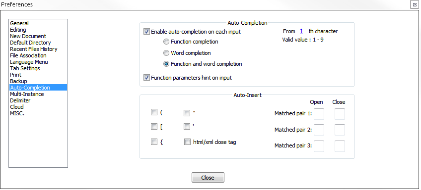 Auto-Completion