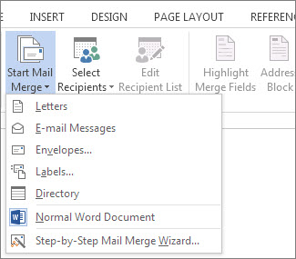 ابزار Mail Merge