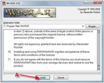 نصب نرم افزار فشرده سازی فایل WinRAR در ویندوز