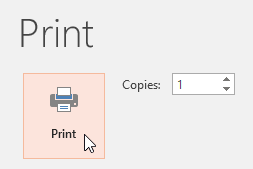 انتخاب گزینه Print 