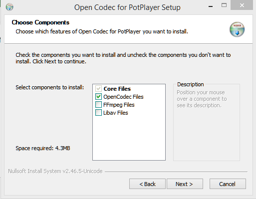 نصب PotPlayer در ویندوز 10 - تکمیل فرآیند