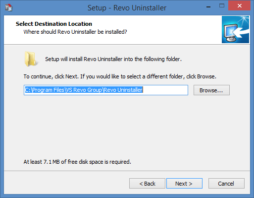 آموزش نصب Revo Uninstaller در ویندوز 10 - انتخاب مسیر