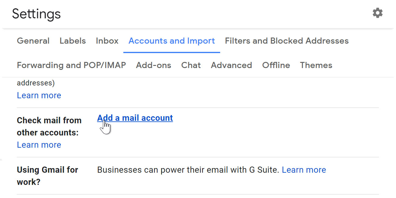 راه اندازی حساب Gmail - افزودن حسابهای دیگر به Gmail 