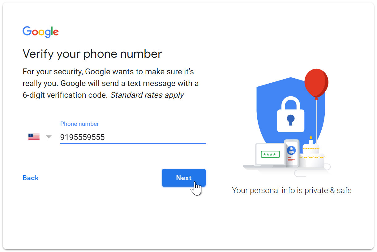 راه اندازی حساب Gmail - ایجاد یک حساب کاربری در Gmail