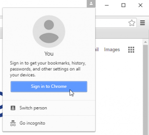 Sign in to Chrome 