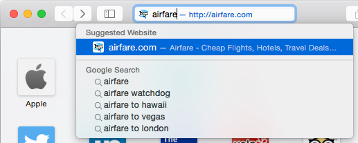 مرور در Safari - استفاده از فیلد جستجوی هوشمند در سافاری