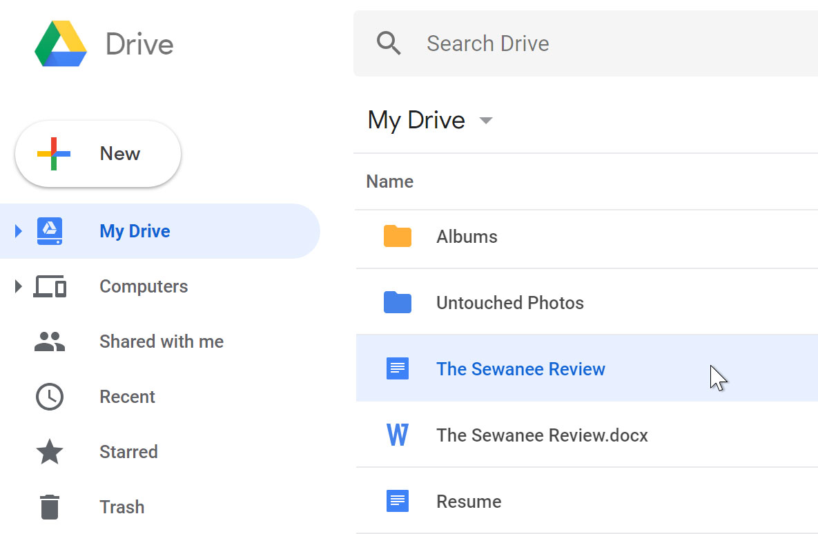 آپلود فایل ها در Google Drive