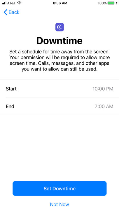 استفاده از Screen Time برای تنظیم محدودیت های iphone
