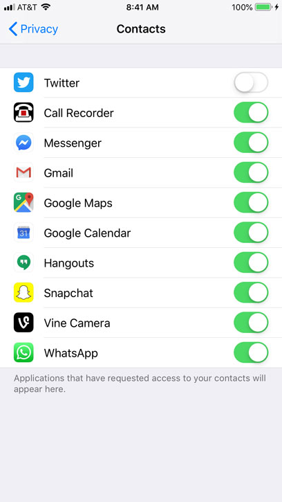 Privacy یا حریم خصوصی در iphone