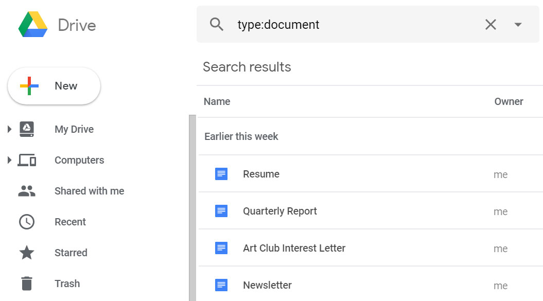 مدیریت فایل Google Drive