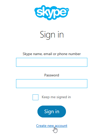 ایجاد حساب کاربری اسکایپ