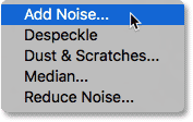 Filter > Noise > Add Noise