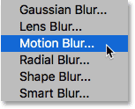 فیلتر Motion Blur را اعمال کنید.