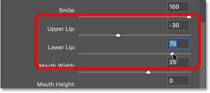 ایجاد لبخند با استفاده از فیلتر liquify در فتوشاپ