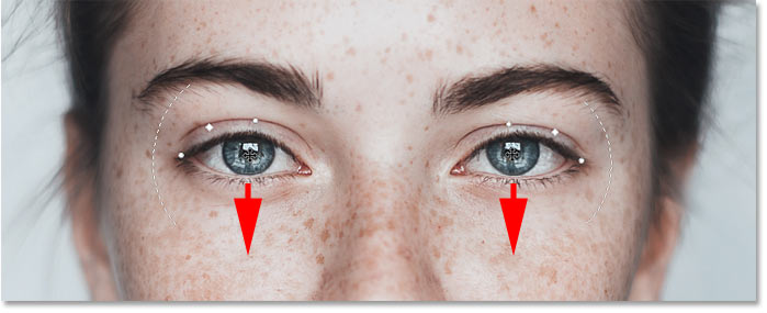 استفاده از فیلتر liquify در فتوشاپ برای تغییر چهره