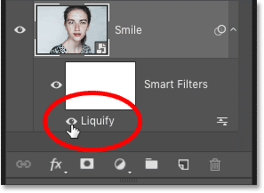 استفاده از فیلتر liquify در فتوشاپ برای تغییر چهره