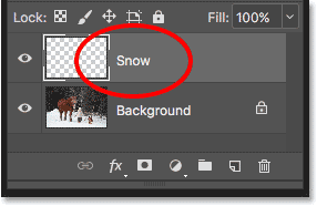 نحوه اضافه کردن برف به عکس با فتوشاپ