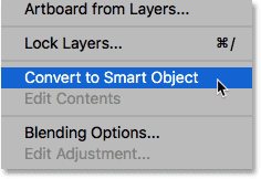 Layer را به Smart Object تبدیل کنید.