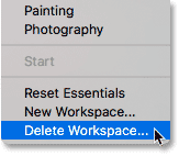 نحوه استفاده از WorkSpace در فتوشاپ