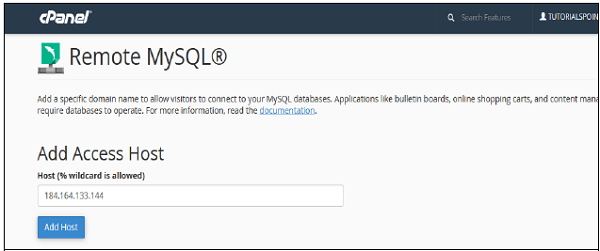 آموزش کار با Remote MySQL در cPanel