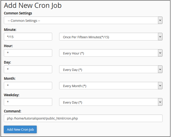 آموزش کار با Cron Job در cPanel