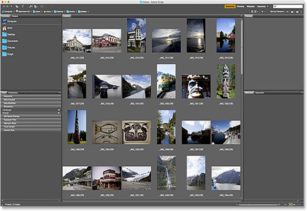 بخش ۲ : انتخاب تصاویر برای بارگیری با Adobe Bridge