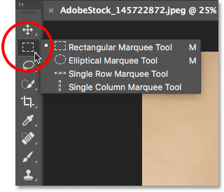 ابزارهای مخفی Toolbar در فتوشاپ