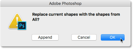 نحوه پر کردن شکل با یک عکس در فتوشاپ - بارگیری شکل های سفارشی در فتوشاپ