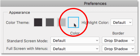 Color Theme swatches - گزینه Color Theme در فتوشاپ