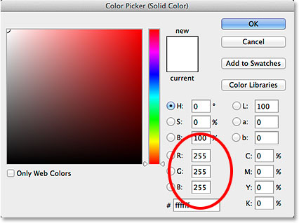 نحوه قرار دادن تصویر در متن با فتوشاپ - افزودن Solid Color Fill سفید