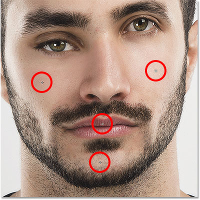 کشیدگی گونه، لب ها و چانه به کمک face tool ( ثبت تغییرات و تغییر چهره افراد به صورت گروهی )