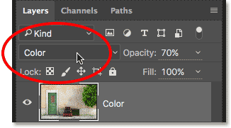 تنظیم Blend Mode به Color ( ایجاد Levels Adjustment و تغییر Blend Mode به Multiply )
