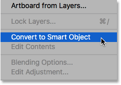 انتخاب گزینه convert to smart object ( فیلتر Liquify و انتخاب Face Aware Liquify )