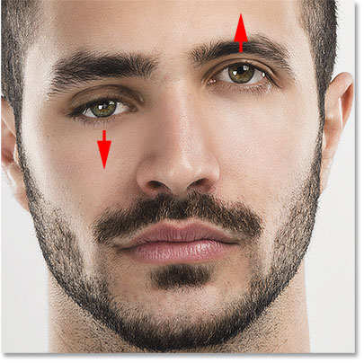 کشیدگی چشم ها به کمک face tool ( ثبت تغییرات و تغییر چهره افراد به صورت گروهی )