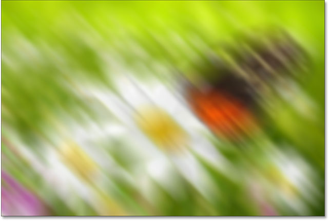 لایه Background کپی شده با اثر blur filters