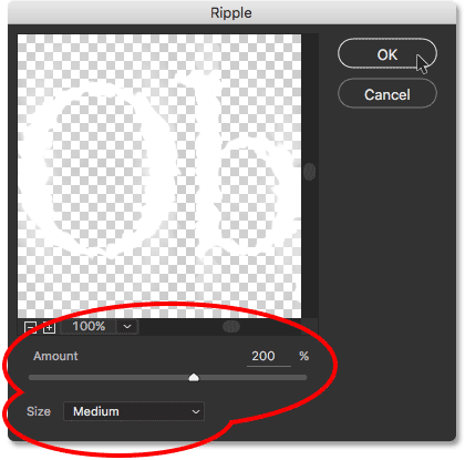 فیلتر ripple در فتوشاپ ( تغییر Blend Mode و Opacity در Smart Filter )