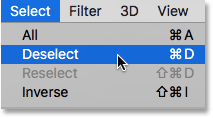 انتخاب deselect ( ویرایش متن و جداسازی Filter Effect )