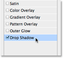 اضافه کردن Drop Shadow به تابلو