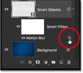 blending options برای smart filter ( تغییر Blend Mode و Opacity در Smart Filter )