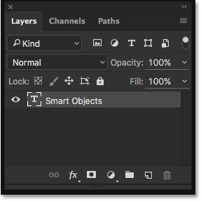 لایه smart object type layer ( ویرایش متن و جداسازی Filter Effect )